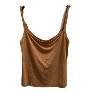 NWT Skims Knit Sleep Tank Top 209 in Ochre  Size X-Large Wear To Sleep Or Layer